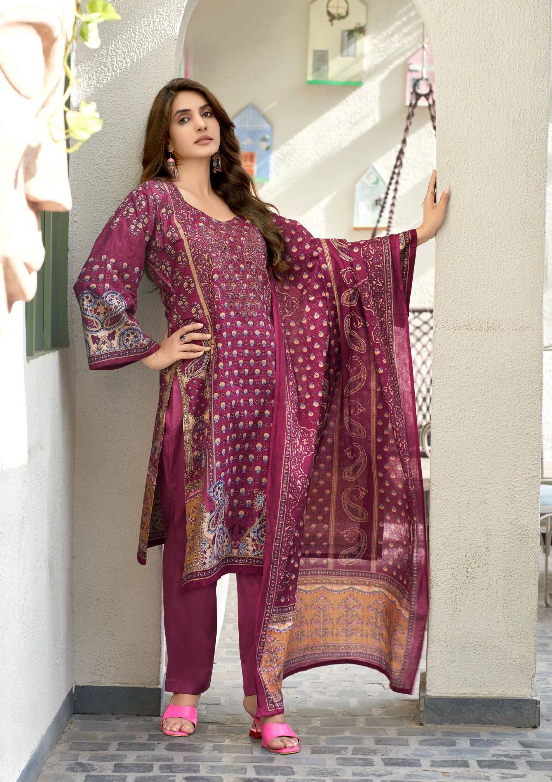 Nayra A By Yashika Printed Cotton Dress Material Wholesale Shop In Surat

